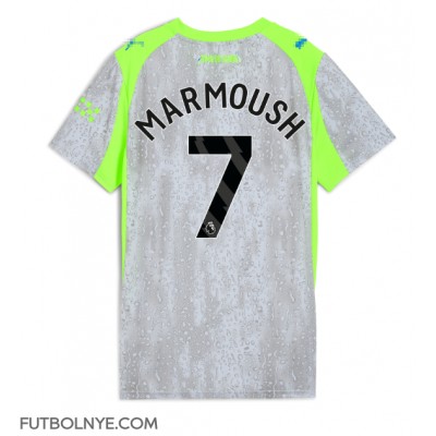 Camiseta Manchester City Omar Marmoush #7 Tercera Equipación para mujer 2025-26 manga corta Camiseta Manchester City Omar Marmoush #7 Tercera Equipación para mujer 2025-26 manga corta